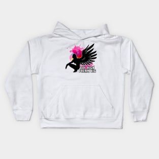 Angel Fly High Dream Big Kids Hoodie